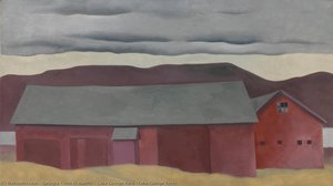 Lake George Barn (lake George Barns) — Georgia O'keeffe