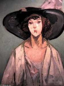 Femme Au Chapeau — Jacqueline Marval