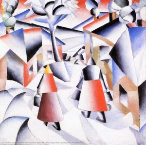Morning In The Country After Snowstorm — Kazimir Malevich, Kyiv Oblast, Ukraine
