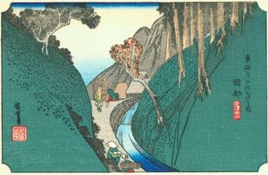 21st Station, Okabe — Ando Hiroshige