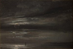 Moonlight Over The Sea — Johan Christian Dahl, Romanticism