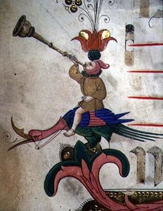 Figure Blowing A Horn