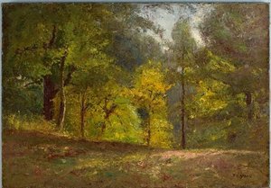 Woodland Scene (forest Interior) 1 — Theodore Clement Steele