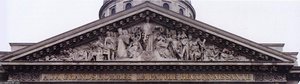 Pediment relief of the Pantheon