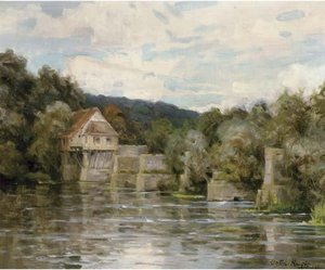 The Seine At Vernon — Louis Aston Knight