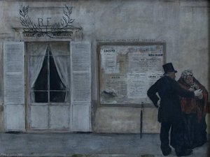 Les Invités Attendant La Noce — Jean-françois Raffaelli