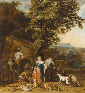 A Hunting Party — Abraham Danielsz Hondius