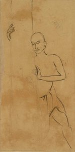 Chaitanya Looking At Jagannath In Puri — Gaganendranath Thakur, Expressionism