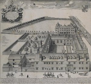Magdalene College, Cambridge (engraving) — David Loggan