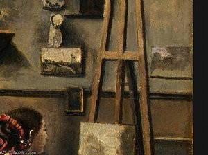 The Artist' S Studio (detail - ) — Jean-baptiste-camille Corot, Realism