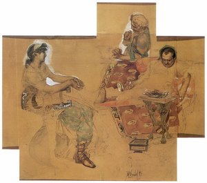 Feasting Romans — Mikhail Vrubel