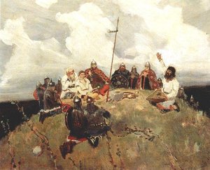 Bayan (sketch) — Victor Vasnetsov