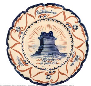 Napoleonic War Dutch Plateelbakkerij Delft commemorative plate III