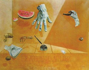 Feather Equilibrium (interatomic Balance Of A Swan's Feather), 1947 — Salvador Dalí, Surrealist Movement