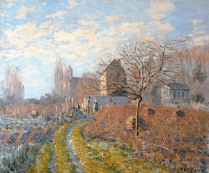 Hoar Frost -st. Martin's Summer (indian Summer) — Alfred Sisley, Impressionist Landscape