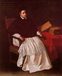 Fray Diego De Deza, Arzobispo De Sevilla — Francisco De Zurbarán, Baroque Painting