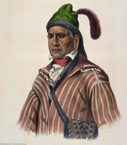 Me-na-wa. A Creek Warrior — Charles Bird King