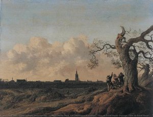 La Haye Vue Du Nord (les Dénicheurs D'oiseaux) (titre De David Fiozzi) Paysage (titre De David Fiozzi) — Anthonie Jansz Van Der Croos