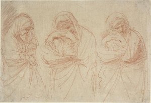 Madonna Mourning. Studies For The Entombment Of Christ — Guercino