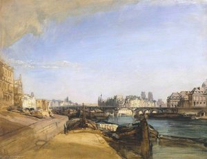 The Pont Des Arts, Paris — Richard Parkes Bonington