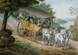 Travel By Stagecoach Near Trenton, New Jersey — Pavel Petrovich Svinin