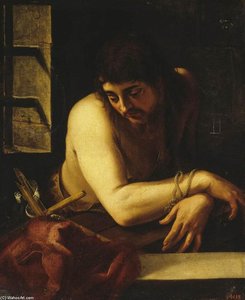 St Johannes Der Täufer Im Gefängnis — Juan Fernández Navarrete