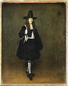 Portrait D'homme En Noir — Gerard Ter Borch, Baroque