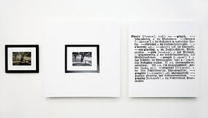 One And Three Photograph English-german — Joseph Kosuth