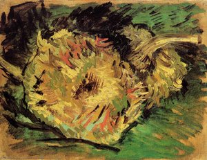 Dos Girasoles Cortados — Vincent Willem Van Gogh, Postimpresionismo