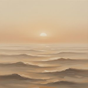 Ethereal Ochre Tides: A Singular Meditative Study Of Sunlit Serenity — Laurent Roche
