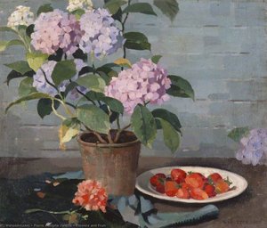 Flowers And Fruit — Pierre Adolphe Valette