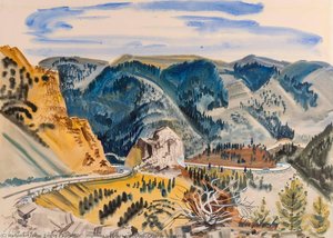 Highway To Lewis And Clark Cavern, Montana — Edwin L Fulwider