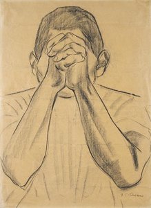 Figure With Hands Clasped Before Face — José Clemente Orozco