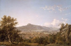 Schatacook Mountain, Housatonic Valley, Connecticut — Jasper Francis Cropsey, Hudson River School