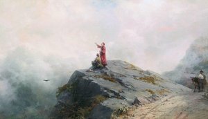 Dante Shows The Artist In The Unusual Clouds — Ivan Konstantinovich Aivazovsky