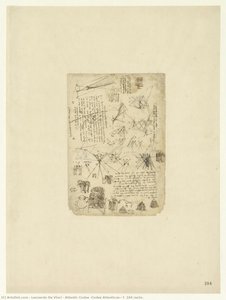 Atlantischer Codex (codex Atlanticus), F. 104 Recto. — Leonardo Da Vinci