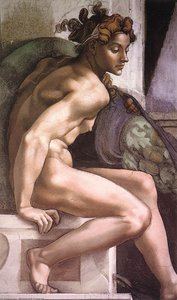 Ignudo (22) — Michelangelo Buonarroti