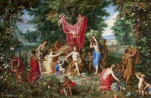 An Allegory Of Abundance — Jan The Younger Brueghel