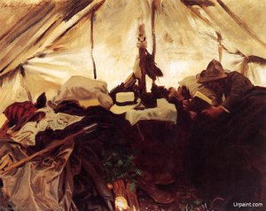 Inside A Tent In The Canadian Rockies — John Singer Sargent