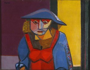 Woman In A Blue Hat — Robert Colquhoun, British Expressionism