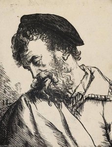 Head Of A Man, Inclined To The Left — Jan Andrea Lievens Jan Lievens