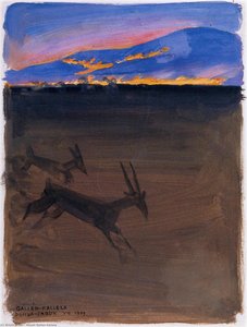 The Plain Of Donya Sabuk On Fire — Akseli Gallen-kallela