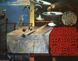 Dalí Stillleben – Rasch Beweglich, Öl Auf Leinwand, Die Salva — Salvador Dalí, Surrealism