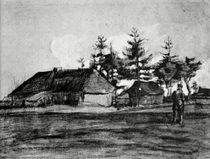 Casa Con Granero Y Árboles — Vincent Willem Van Gogh