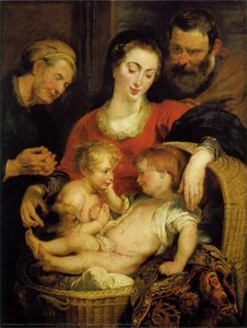 Holy Family With St. Elizabeth (madonna Of The Basket) — Peter Paul Rubens, Baroque