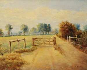 The 'church Path' From Havelock Road, Southall (looking South) — Ernest A. L. Ham, Contemporary Realism