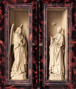 El Anunciación — Jan Van Eyck, Early Netherlandish Painting