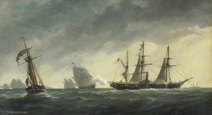 Crimean War First Shot Of The War, 6 April (1854) — Richard Henry Nibbs