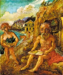 Saint Anthony Near The Cave — David Davidovich Burliuk