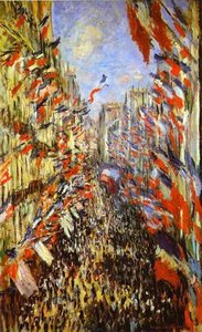 Calle Montorgueil, París, Festival Del 30 De Junio De 1878 — Claude Monet, Impressionism